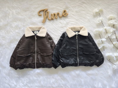 Campera cuero  nena - PACK X5