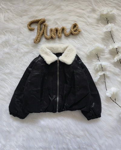 Campera cuero premiun nena - PACK X5