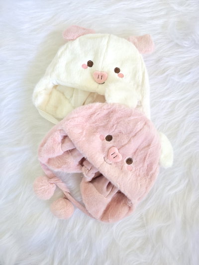 Gorro chancho piel beba - PACK X6