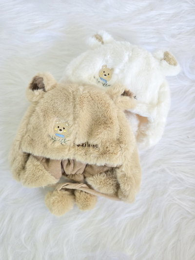 Gorro oso piel bebé - PACK X6