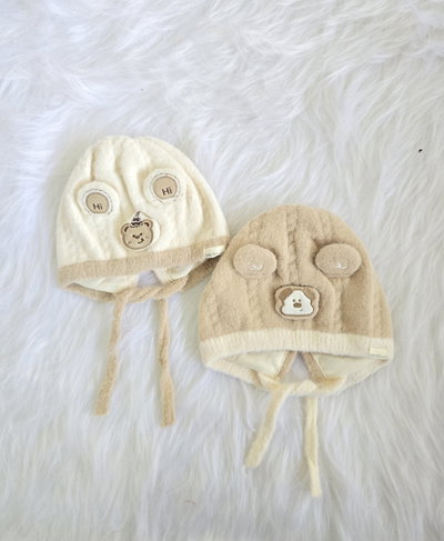 Gorro cumpleaño/oso bebe- PACK X6