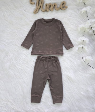 Conjunto pijama darlon gofrado auto  bebé - PACK X5