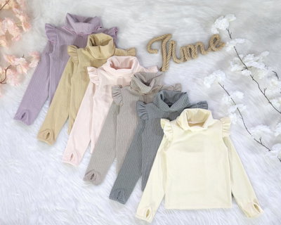 Polera darlon tokio volado hombro dedal nena  - PACK X6 