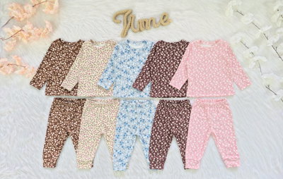 Conjunto pijama darlon flores beba-PACK X5
