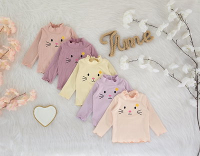 Polera darlon tokio ruletex gato beba - PACK X5
