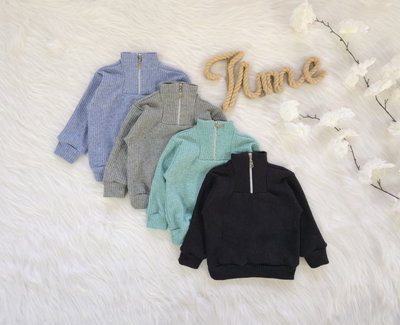 Buzo polera lana wafle bebe - PACK X5