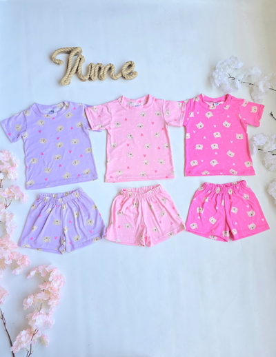 Conjunto modal soft pijama osos beba - PACK X5