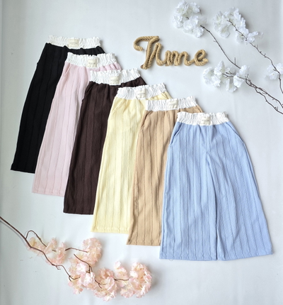 Palazo Bruselas diferenciado broderi blanco nena - PACK X6