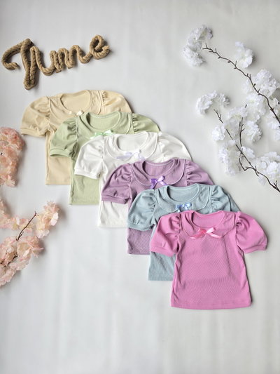 Remera morley cuello babero beba - PACK X5