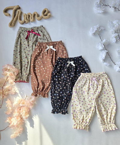 Pantalón ballon Morley flores beba - PACK X5