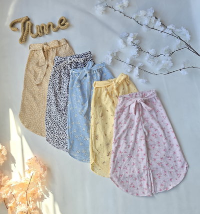Palazo hawai corto flores nena - PACK X6
