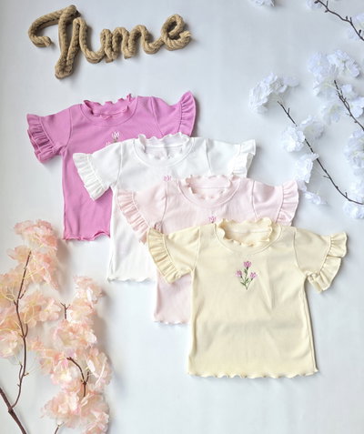 Remera morley tulipán beba - PACK X5