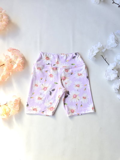 Biker algodón flores nena - PACK X6
