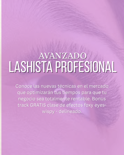 Curso para lashista profesional Avanzada 