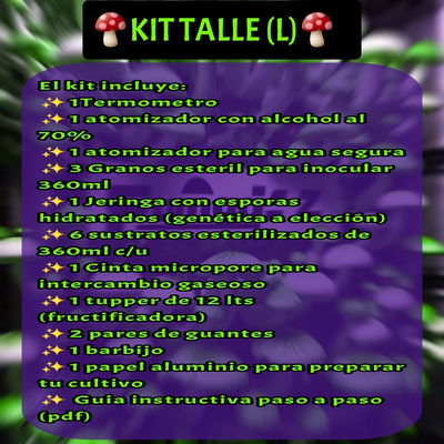 🍄Kit completo Tamaño (L)🍄