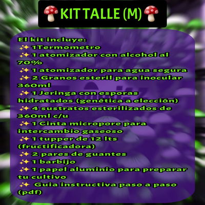 🍄Kit Completo tamaño (M)🍄