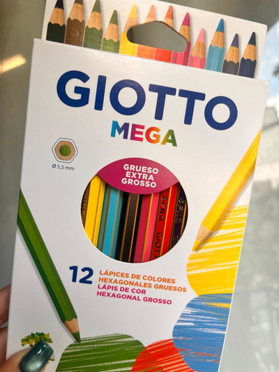 Lápices de colores Giotto Mega 5.5mm x12