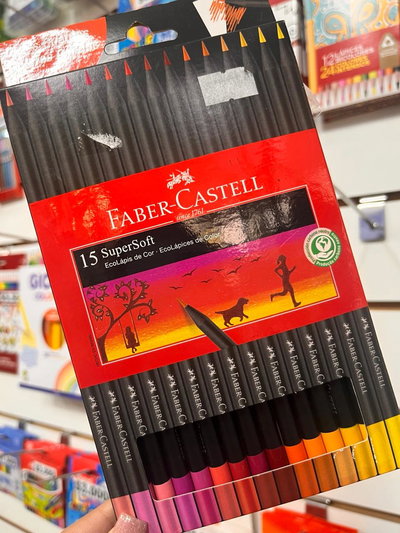 Lápices de colores Super Soft Faber Castell x15
