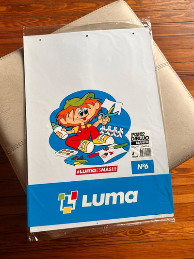 Repuesto de Dibujo Luma N°6 Blanco (8 hojas)