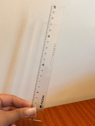 Regla transparente de 20 cm - Pizzini 
