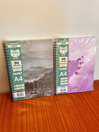 Cuaderno A4 Rayado de 90 hojas - Rome