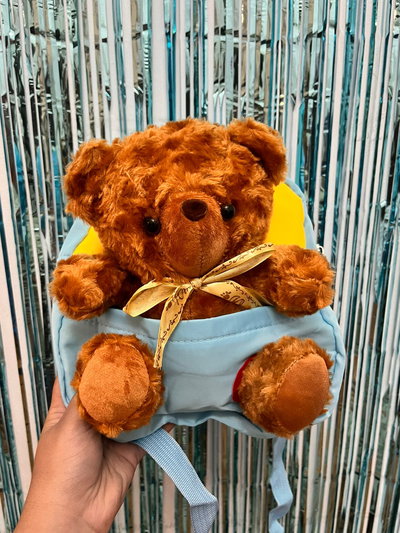 Mini mochilita con peluche 