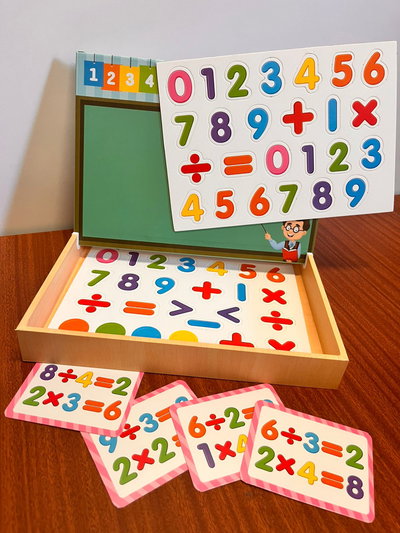 Pizarrón Imantado con Números y Símbolos