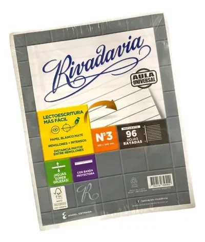 Hojas de Carpeta N°3 Aula Universal Rivadavia