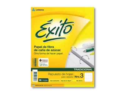 Hojas de Carpeta N°3 Exito Tradicional
