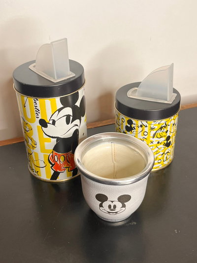 Set de Mate + Azucarero + Yerbero Micky Mouse