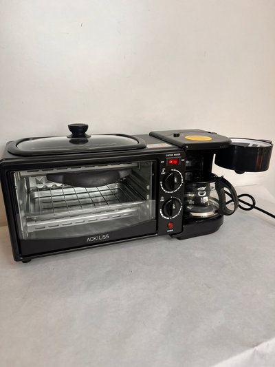 Estación De Desayuno 3 En 1 Cafetera, Horno Grill y Tostadora 