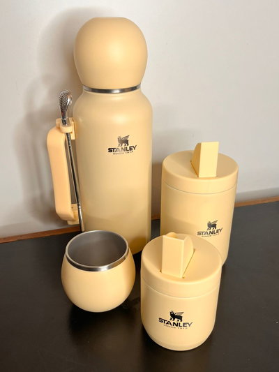 Termo Bola con Mate, Azucarero y Yerbero