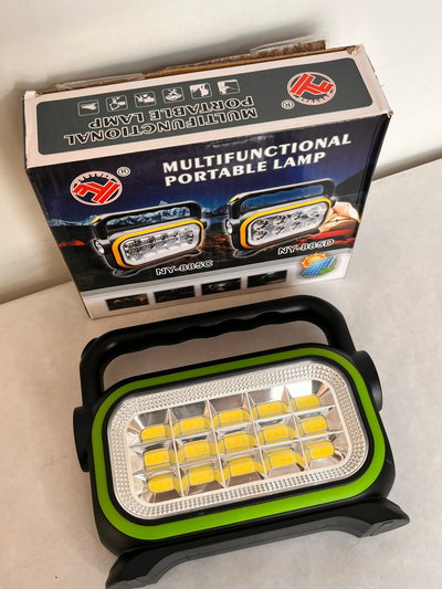 Linterna De Mano Multifunción Led Panel Solar Recargable Usb