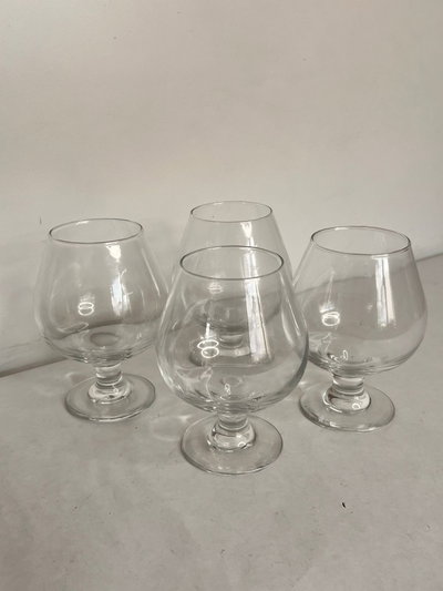 Copas de vidrio x4