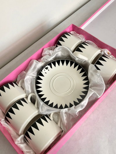 Juego de tazas y platitos x6