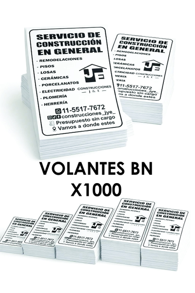 Volantes Byn Simple Faz 10x15 X1000