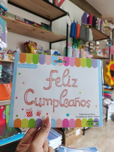 Globos de feliz cumpleaños Mediano