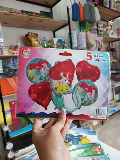 Set de Globos x 5 de Sirena
