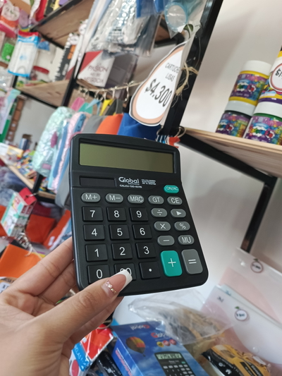 Calculadora Global 12 Dígitos sin pilas