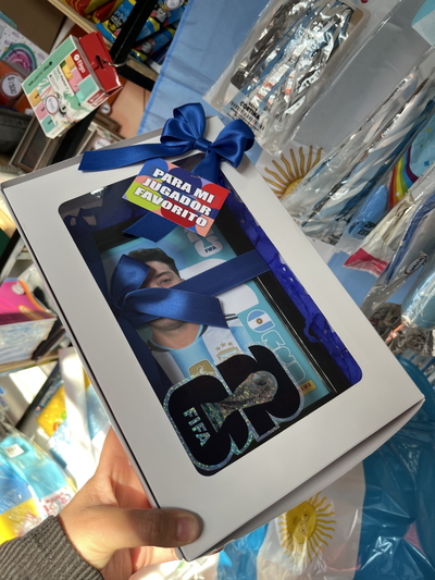 Caja + Cuadro del Mundial Personalizado 🇦🇷