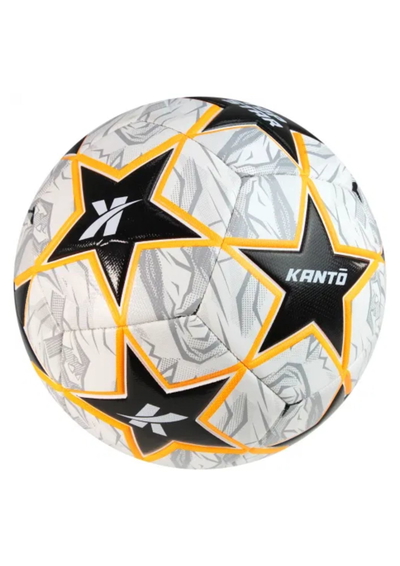 Pelota De Futbol Kanto N°5 Top Star 410Gr-Gris, Negro Y Naranja)