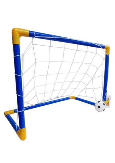 Arco de fútbol + pelota inflable  (60cmx41x29)