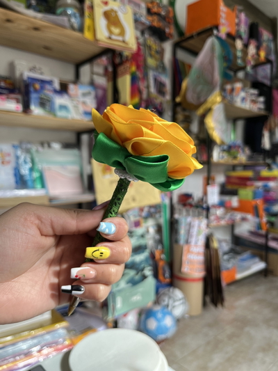 Lapicera con flor Amarilla 
