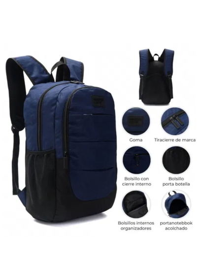 Mochila Portanotebook 18" Con Bolsillos Internos (46Cmx30X13)