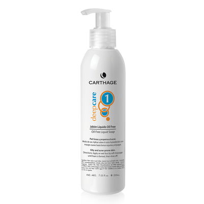 Jabón Líquido Oil Free DEEP CARE - Piel Grasa - Piel Mixta x 200cc - Carthage
