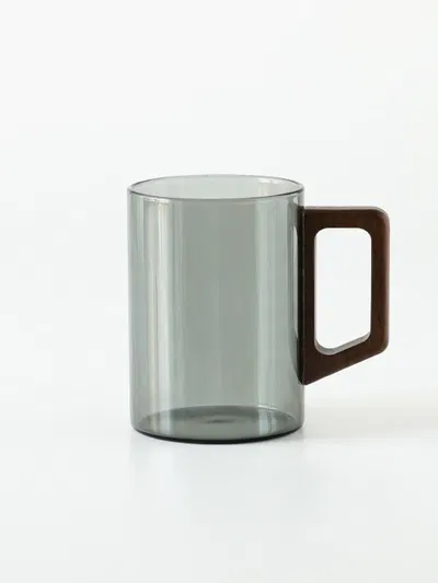 Taza Mango Rectangular Madera Nogal 450Ml G Humo