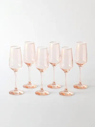 Set X6 Copas Champagne 195Ml Rosa