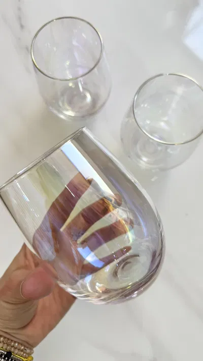 Set 6 vasos tornasol