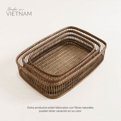 Bandeja Rectangular Mediana 40X27 Hanoi