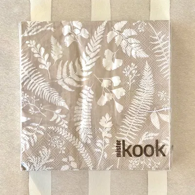 Servilleta Cuadrada Diseño Hojas